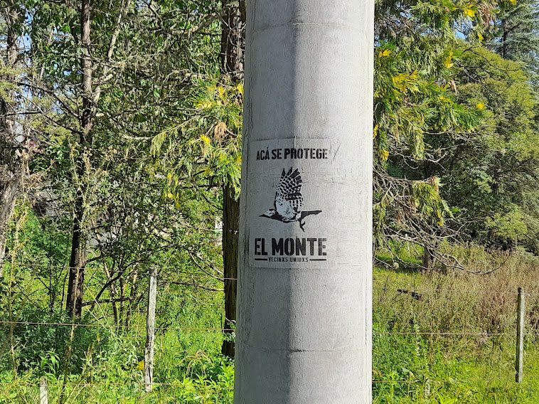 Aviso de defensa  del monte